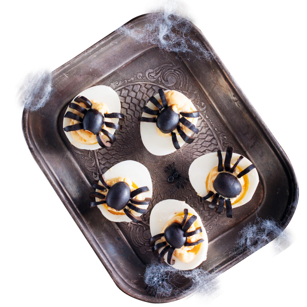 oeufs aux araignées Halloween