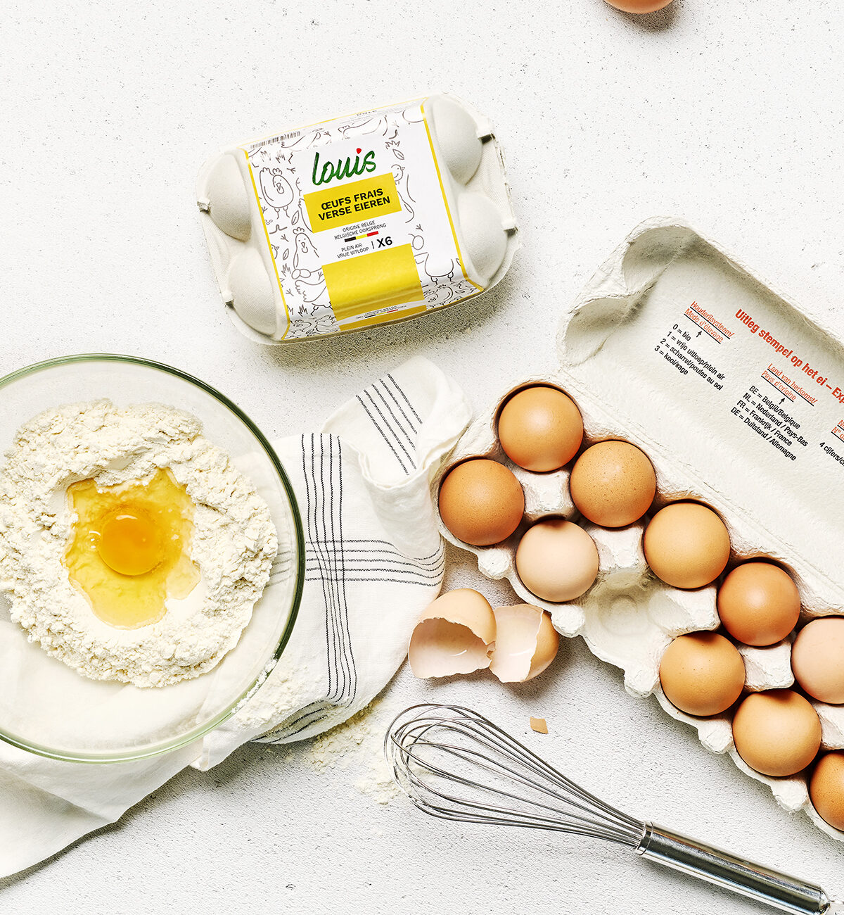 préparation recette avec oeufs locaux louis