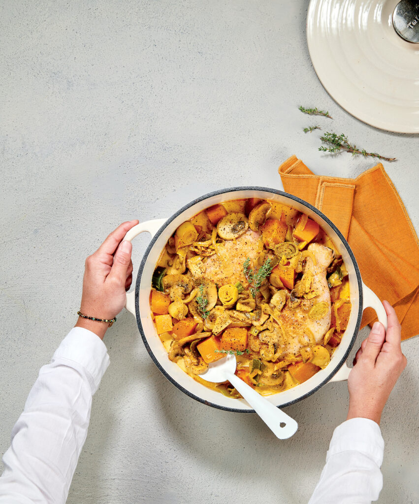 recette cuisse de poulet et butternut